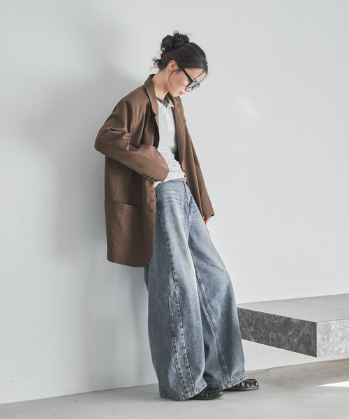 feepur（フェピュール）の「ワイドフレームメガネ/サングラス（メガネ・レディース・ブラック/クリア・FREE）」の10枚目の写真