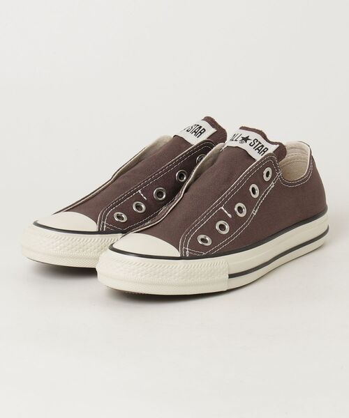 CONVERSE(コンバース)の「CONVERSE コンバース ALL STAR SLIP N OX オールスター スリップ N OX31317160 31317161(スニーカー・レディース・ブラック系その他/ダークブラウン・23.0cm/23.5cm/24.0cm/24.5cm)」の2枚目の写真