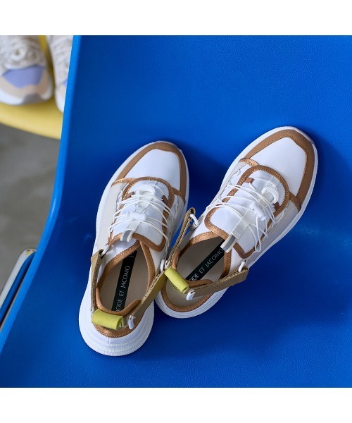 Mode et Jacomo（モードエジャコモ）の「【２WAY】コードストッパースニーカー（スニーカー・レディース・ブラック/ホワイト/ブルー系その他/ホワイト系その他2・22.5cm/23cm/23.5cm/24cm/24.5cm）」の6枚目の写真