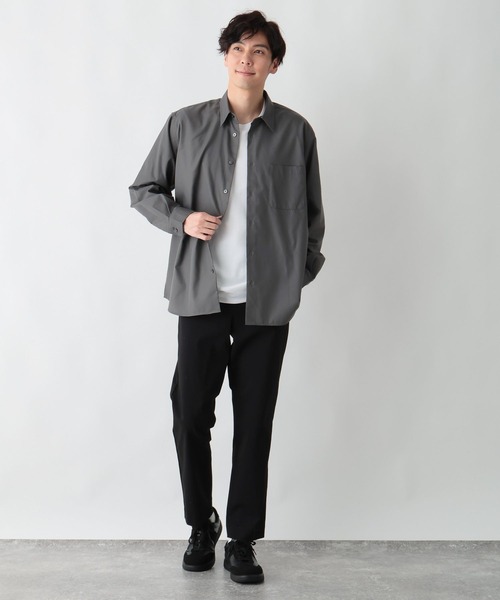 GLOBAL WORK（グローバルワーク）の「お手入れらくらくシャツ/601041（シャツ/ブラウス・メンズ・オフホワイト/チャコールグレー/レッド系8/ネイビー系4・SMALL/MEDIUM/LARGE/X-LARGE）」の10枚目の写真