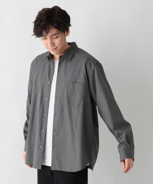 GLOBAL WORK（グローバルワーク）の「お手入れらくらくシャツ/601041（シャツ/ブラウス・メンズ・オフホワイト/チャコールグレー/レッド系8/ネイビー系4・SMALL/MEDIUM/LARGE/X-LARGE）」の22枚目の写真