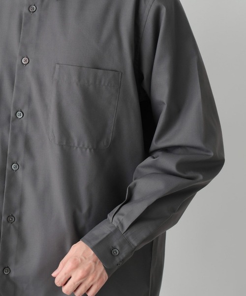 GLOBAL WORK（グローバルワーク）の「お手入れらくらくシャツ/601041（シャツ/ブラウス・メンズ・オフホワイト/チャコールグレー/レッド系8/ネイビー系4・SMALL/MEDIUM/LARGE/X-LARGE）」の13枚目の写真