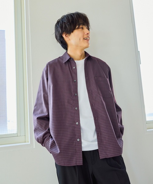 GLOBAL WORK(グローバルワーク)の「お手入れらくらくシャツ/601041(シャツ/ブラウス・メンズ・レッド系8/ネイビー系4/チャコールグレー/オフホワイト・X-LARGE/LARGE/MEDIUM/SMALL)」の19枚目の写真