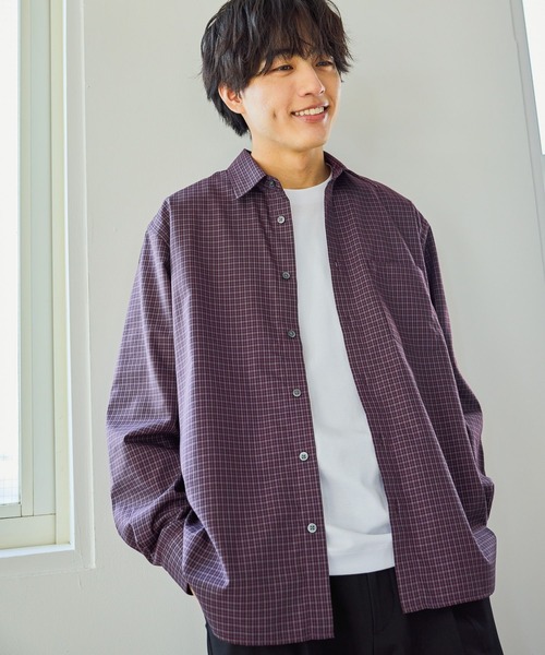 GLOBAL WORK(グローバルワーク)の「お手入れらくらくシャツ/601041(シャツ/ブラウス・メンズ・レッド系8/ネイビー系4/チャコールグレー/オフホワイト・X-LARGE/LARGE/MEDIUM/SMALL)」の20枚目の写真