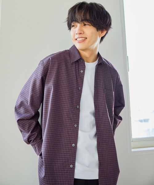 GLOBAL WORK(グローバルワーク)の「お手入れらくらくシャツ/601041(シャツ/ブラウス・メンズ・レッド系8/ネイビー系4/チャコールグレー/オフホワイト・X-LARGE/LARGE/MEDIUM/SMALL)」の21枚目の写真