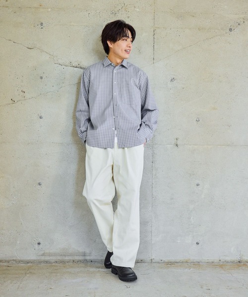 GLOBAL WORK(グローバルワーク)の「お手入れらくらくシャツ/601041(シャツ/ブラウス・メンズ・レッド系8/ネイビー系4/チャコールグレー/オフホワイト・X-LARGE/LARGE/MEDIUM/SMALL)」の5枚目の写真