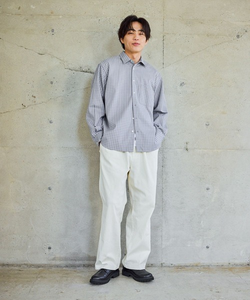 GLOBAL WORK(グローバルワーク)の「お手入れらくらくシャツ/601041(シャツ/ブラウス・メンズ・レッド系8/ネイビー系4/チャコールグレー/オフホワイト・X-LARGE/LARGE/MEDIUM/SMALL)」の7枚目の写真