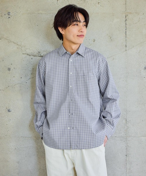 GLOBAL WORK(グローバルワーク)の「お手入れらくらくシャツ/601041(シャツ/ブラウス・メンズ・レッド系8/ネイビー系4/チャコールグレー/オフホワイト・X-LARGE/LARGE/MEDIUM/SMALL)」の9枚目の写真