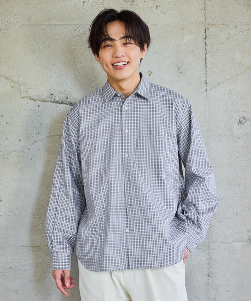 GLOBAL WORK(グローバルワーク)の「お手入れらくらくシャツ/601041(シャツ/ブラウス・メンズ・レッド系8/ネイビー系4/チャコールグレー/オフホワイト・X-LARGE/LARGE/MEDIUM/SMALL)」の10枚目の写真