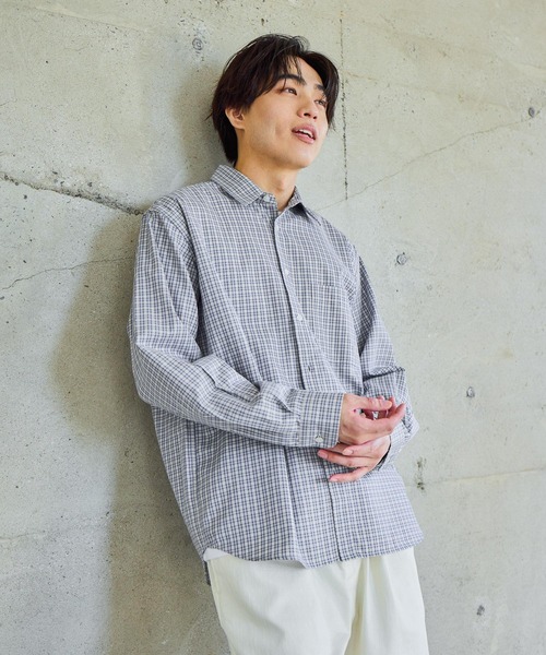 GLOBAL WORK(グローバルワーク)の「お手入れらくらくシャツ/601041(シャツ/ブラウス・メンズ・レッド系8/ネイビー系4/チャコールグレー/オフホワイト・X-LARGE/LARGE/MEDIUM/SMALL)」の11枚目の写真