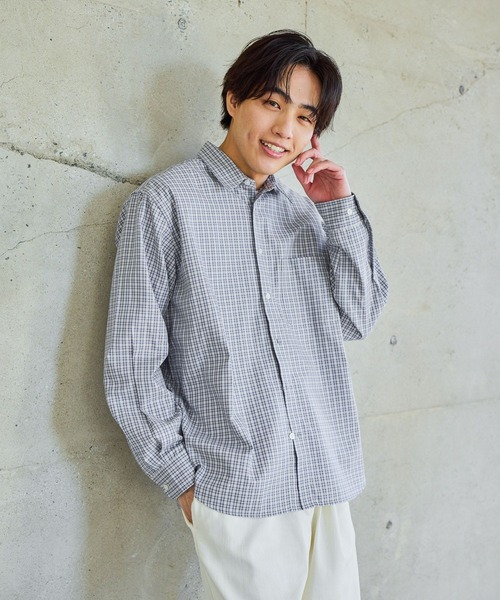 GLOBAL WORK(グローバルワーク)の「お手入れらくらくシャツ/601041(シャツ/ブラウス・メンズ・レッド系8/ネイビー系4/チャコールグレー/オフホワイト・X-LARGE/LARGE/MEDIUM/SMALL)」の12枚目の写真