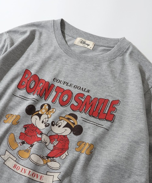 Disney(ディズニー)の「【Disney/ディズニー】ミッキーマウス カレッジロゴ アソートプリント 天竺ロンT(Tシャツ/カットソー・レディース・ベージュ/オートミール/カーキ/杢グレー・M/L)」の19枚目の写真