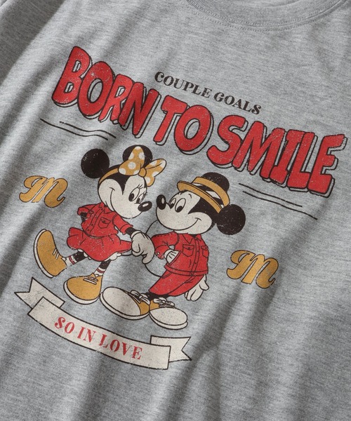 Disney(ディズニー)の「【Disney/ディズニー】ミッキーマウス カレッジロゴ アソートプリント 天竺ロンT(Tシャツ/カットソー・レディース・ベージュ/オートミール/カーキ/杢グレー・M/L)」の20枚目の写真