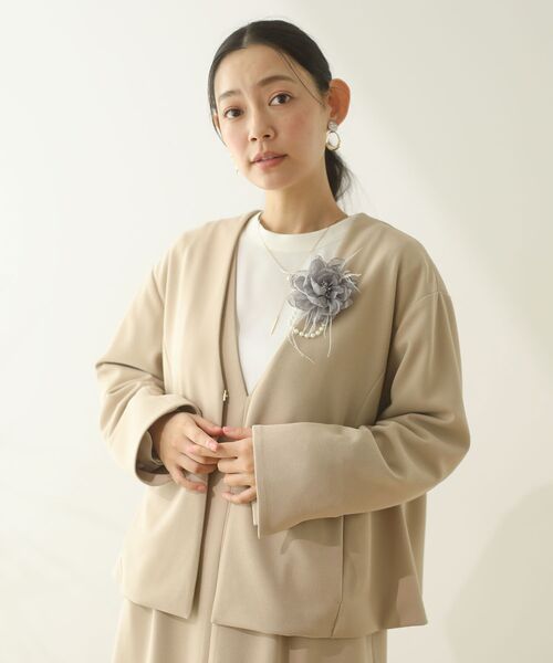 Green　Parks（グリーンパークス）の「O.袖プリーツブラウス（シャツ/ブラウス・レディース・サックスブルー/ブラック/ホワイト系その他2・FREE）」の7枚目の写真