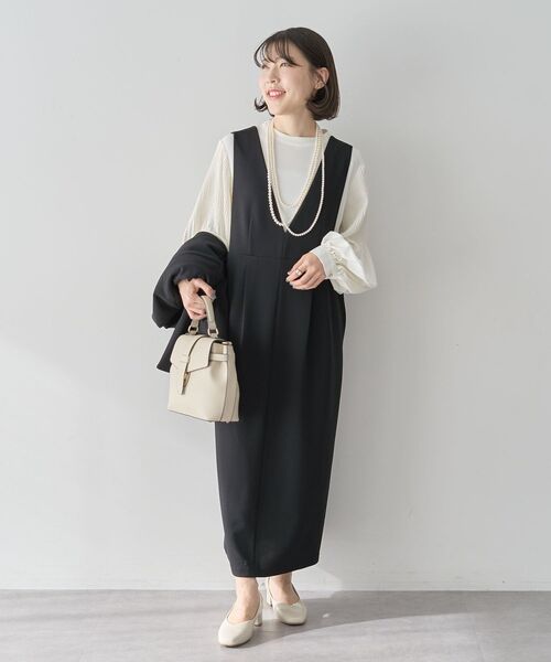 Green　Parks（グリーンパークス）の「O.袖プリーツブラウス（シャツ/ブラウス・レディース・サックスブルー/ブラック/ホワイト系その他2・FREE）」の8枚目の写真