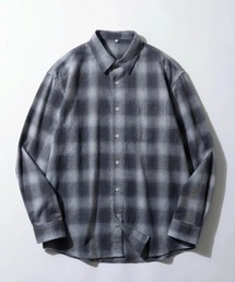 MARUKAWA | 2026AW オンブレチェック 長袖レギュラーカラーシャツ レディース メンズ ライトウェイト/薄手生地(シャツ/ブラウス)