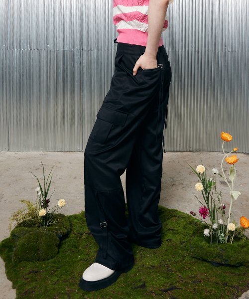 LARTIGENT(ラーティゼン)の「L2 RIBBON POCKET PANTS(BLACK)(その他パンツ・レディース・その他・FREE)」の2枚目の写真