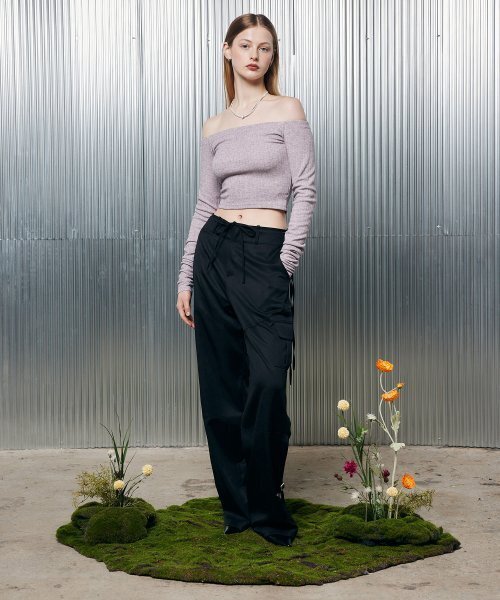 LARTIGENT(ラーティゼン)の「L2 RIBBON POCKET PANTS(BLACK)(その他パンツ・レディース・その他・FREE)」の4枚目の写真