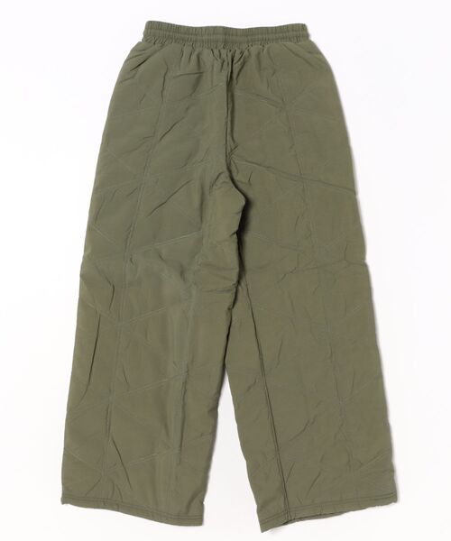 URBAN ISLAND SOCIETY(アーバンアイランドソサエティ)の「【URBAN ISLAND SOCIETY/アーバンアイランドソサエティ】UIS QUILT WIDE PANT キルティングワイドパンツ 防寒 イージーウエスト(その他パンツ・レディース・ブラック/カーキ・FREE)」の3枚目の写真