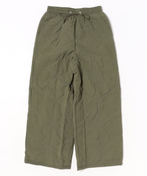 URBAN ISLAND SOCIETY(アーバンアイランドソサエティ)の「【URBAN ISLAND SOCIETY/アーバンアイランドソサエティ】UIS QUILT WIDE PANT キルティングワイドパンツ 防寒 イージーウエスト(その他パンツ・レディース・ブラック/カーキ・FREE)」の5枚目の写真