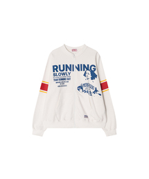 Round Neck Running Zipup Cardigan_White