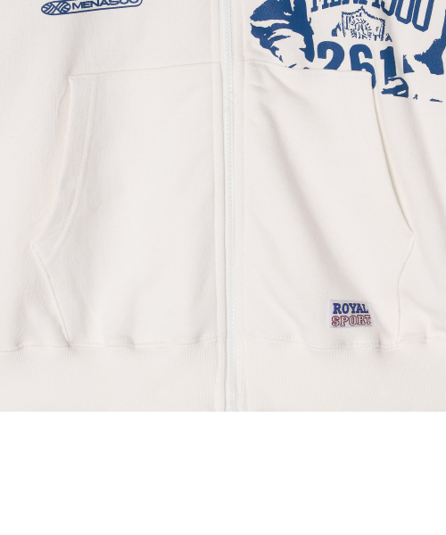 MENASOO(ミナス)の「Round Neck Running Zipup Cardigan_White(カーディガン/ボレロ・レディース・ホワイト・F)」の7枚目の写真