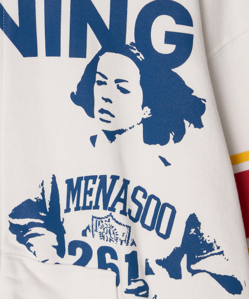 MENASOO(ミナス)の「Round Neck Running Zipup Cardigan_White(カーディガン/ボレロ・レディース・ホワイト・F)」の9枚目の写真