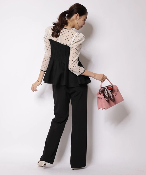 JUSGLITTY（ジャスグリッティー）の「ベーシック美脚パンツ（その他パンツ・レディース・ブラック・2/1/0）」の2枚目の写真