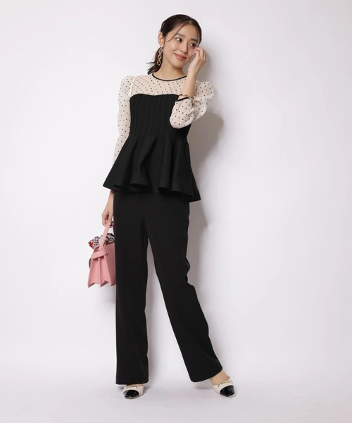 JUSGLITTY（ジャスグリッティー）の「ベーシック美脚パンツ（その他パンツ・レディース・ブラック・2/1/0）」の5枚目の写真