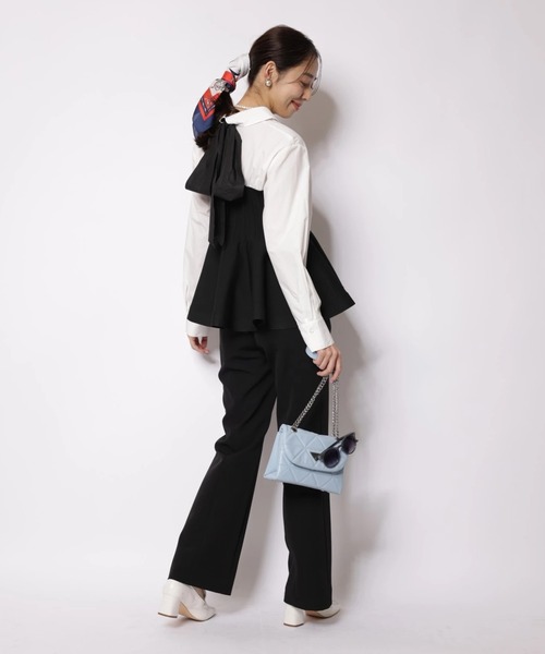 JUSGLITTY（ジャスグリッティー）の「ベーシック美脚パンツ（その他パンツ・レディース・ブラック・2/1/0）」の9枚目の写真