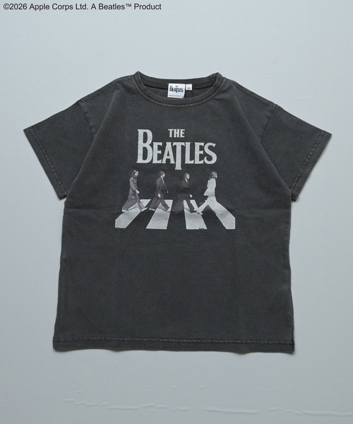 The Beatles(ザビートルズ)の「【The Beatles】別注プリントTシャツ(Tシャツ/カットソー・キッズ・ブラック/ホワイト・80/90/100/110/120/130/140/150)」の2枚目の写真