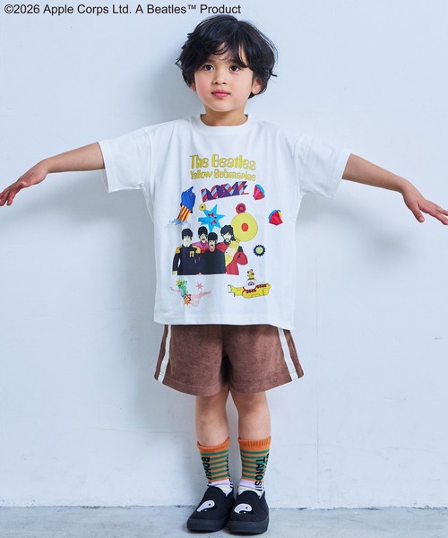 The Beatles(ザビートルズ)の「【The Beatles】別注プリントTシャツ(Tシャツ/カットソー・キッズ・ブラック/ホワイト・80/90/100/110/120/130/140/150)」の8枚目の写真