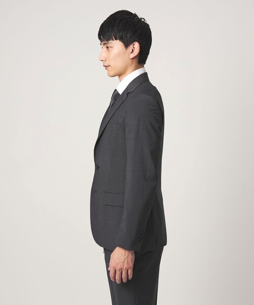 green label relaxing(グリーンレーベルリラクシング)の「A+ TWPU トロピカル無地 2B スリム セットアップ ジャケット -ウォッシャブル・ストレッチ-(スーツジャケット・メンズ・ブラック/ネイビー/ダークグレー/ロイヤルブルー/ダークブラウン・S/XXL/L/XL/M)」の12枚目の写真