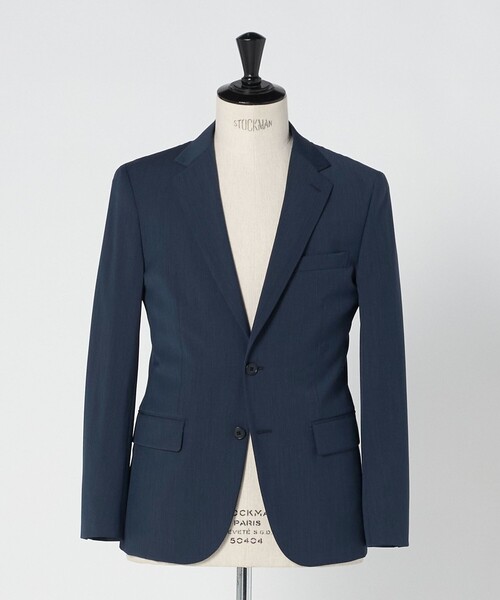 green label relaxing(グリーンレーベルリラクシング)の「A+ TWPU トロピカル無地 2B スリム セットアップ ジャケット -ウォッシャブル・ストレッチ-(スーツジャケット・メンズ・ブラック/ネイビー/ダークグレー/ロイヤルブルー/ダークブラウン・S/XXL/L/XL/M)」の14枚目の写真