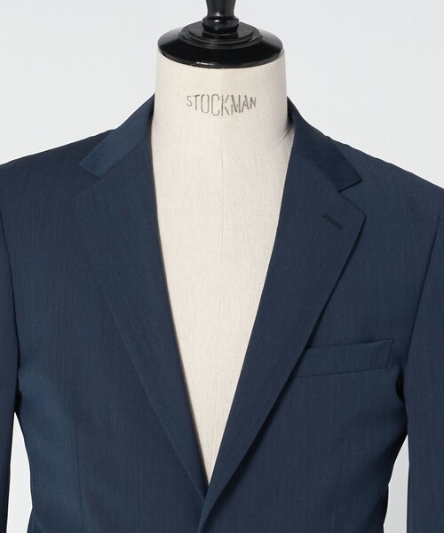 green label relaxing(グリーンレーベルリラクシング)の「A+ TWPU トロピカル無地 2B スリム セットアップ ジャケット -ウォッシャブル・ストレッチ-(スーツジャケット・メンズ・ブラック/ネイビー/ダークグレー/ロイヤルブルー/ダークブラウン・S/XXL/L/XL/M)」の16枚目の写真