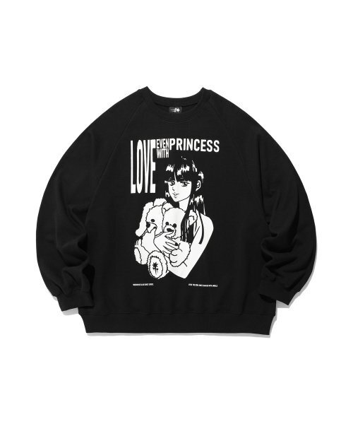 NICE GHOST CLUB(ナイスゴーストクラブ)の「PRINCESS SWEATSHIRTS_BLACK(NG2ESUM442A)(スウェット・レディース・ブラック・S)」の1枚目の写真