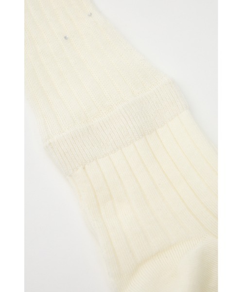 rienda（リエンダ）の「ストーン付きシアーソックス（ソックス/靴下・レディース・グレー/ホワイト・FREE）」の7枚目の写真