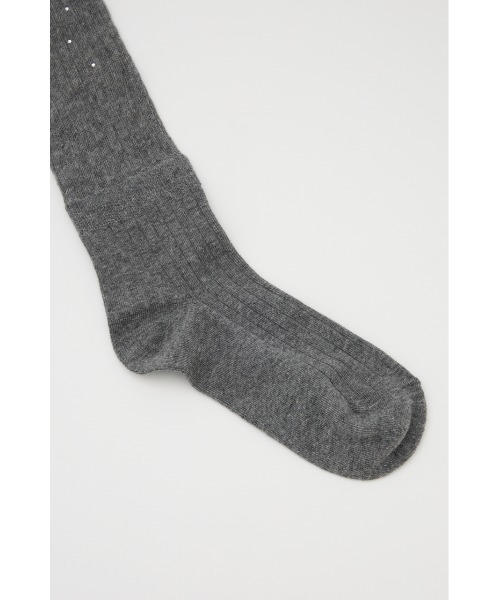 rienda（リエンダ）の「ストーン付きシアーソックス（ソックス/靴下・レディース・グレー/ホワイト・FREE）」の13枚目の写真