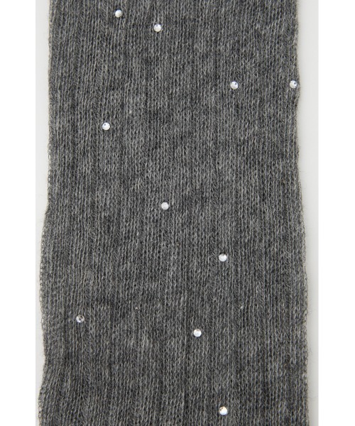 rienda（リエンダ）の「ストーン付きシアーソックス（ソックス/靴下・レディース・グレー/ホワイト・FREE）」の16枚目の写真