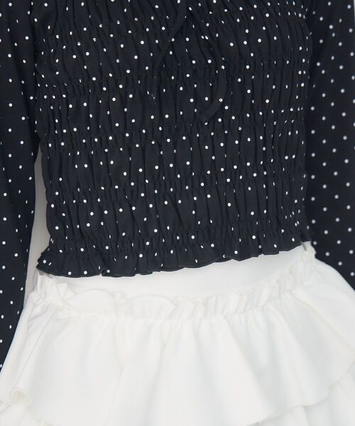 ems excite（エムズエキサイト）の「シャーリングインナーCT（Tシャツ/カットソー・レディース・ブルー系その他/ホワイト系その他/ブラック系その他4/オフホワイト・FREE）」の6枚目の写真