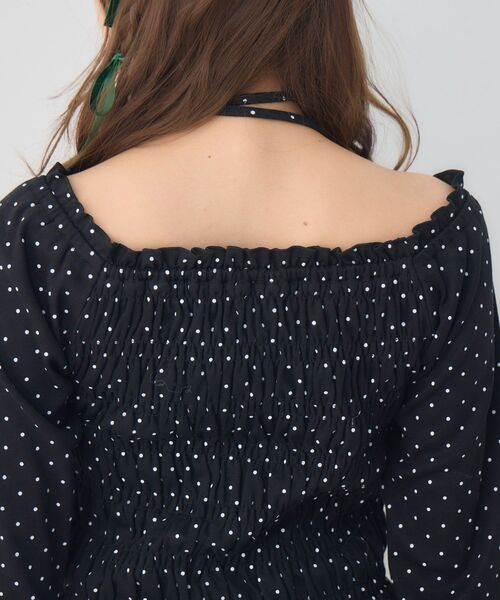 ems excite（エムズエキサイト）の「シャーリングインナーCT（Tシャツ/カットソー・レディース・ブルー系その他/ホワイト系その他/ブラック系その他4/オフホワイト・FREE）」の9枚目の写真