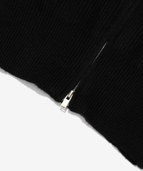 ROIDESROIS（ロワデロワ）の「ツーウェイリブカーディガンフードジップアップニット（ブラック）（カーディガン/ボレロ・レディース・その他・FREE）」の4枚目の写真