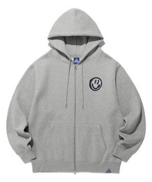ISTKUNST（イストクンスト）の「LOGO&SMILEY HOOD ZIP UP_GREY(IK2DFMM480A)（パーカー）」