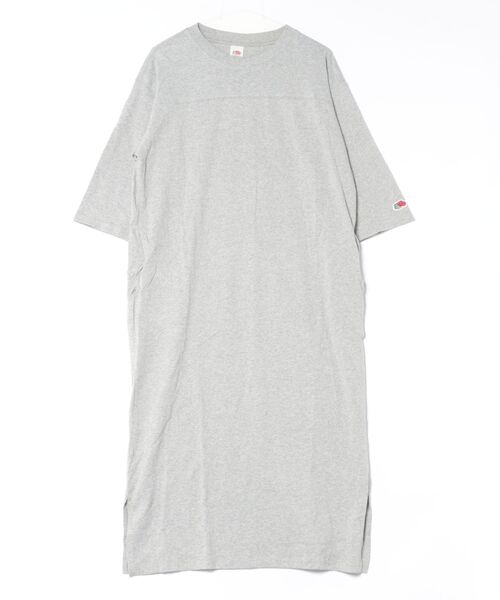 FRUIT OF THE LOOM（フルーツオブザルーム）の「【ST】【FRUIT OF THE LOOM】ベースボールS/Sワンピース（ワンピース・レディース・グレー/ブラック/ホワイト・FREE）」の3枚目の写真