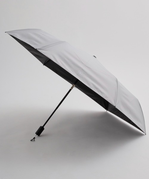 MIZUNO（ミズノ　）の「【WEB限定】遮光100％ 高遮熱 晴雨兼用 折りたたみ日傘 自動開閉 ヒートブロック（折りたたみ傘・レディース・ホワイト/ライトグレー/グレー・FREE）」の12枚目の写真