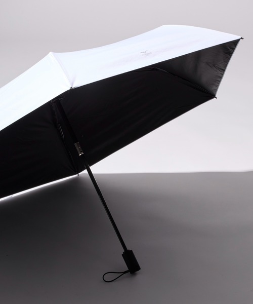 MIZUNO（ミズノ　）の「【WEB限定】遮光100％ 高遮熱 晴雨兼用 折りたたみ日傘 自動開閉 ヒートブロック（折りたたみ傘・レディース・ホワイト/ライトグレー/グレー・FREE）」の9枚目の写真
