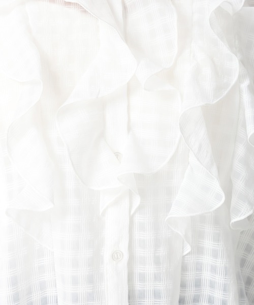 MISCH MASCH（ミッシュマッシュ）の「2026春夏新作 フリルレイヤードブラウス（シャツ/ブラウス・レディース・ホワイト/グリーン/イエロー・ﾌﾘ-）」の13枚目の写真