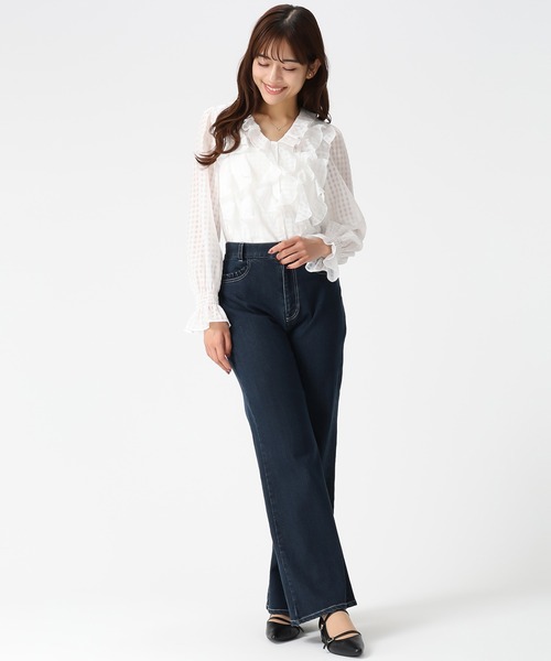 MISCH MASCH（ミッシュマッシュ）の「2026春夏新作 フリルレイヤードブラウス（シャツ/ブラウス・レディース・ホワイト/グリーン/イエロー・ﾌﾘ-）」の16枚目の写真