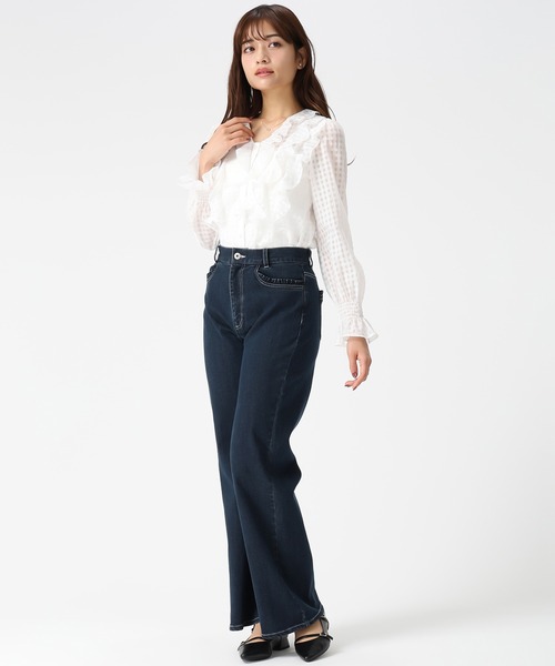 MISCH MASCH（ミッシュマッシュ）の「2026春夏新作 フリルレイヤードブラウス（シャツ/ブラウス・レディース・ホワイト/グリーン/イエロー・ﾌﾘ-）」の17枚目の写真