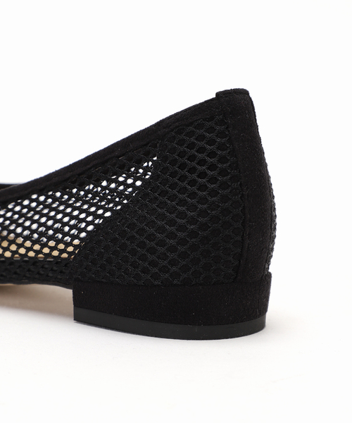 LE TALON(ルタロン)の「《追加3》ポインテッドネットフラット(その他シューズ・レディース・ブラック×ブラック/ブラウン/アイボリー/サックスブルー・21/21.5/22cm/22.5cm/23cm/23.5cm/24cm/24.5cm/25cm/25.5cm)」の17枚目の写真